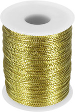 Metallic Cord 1.5Mm 109 Yards Metallic Ornament String Durable Tinsel Rope Threa
