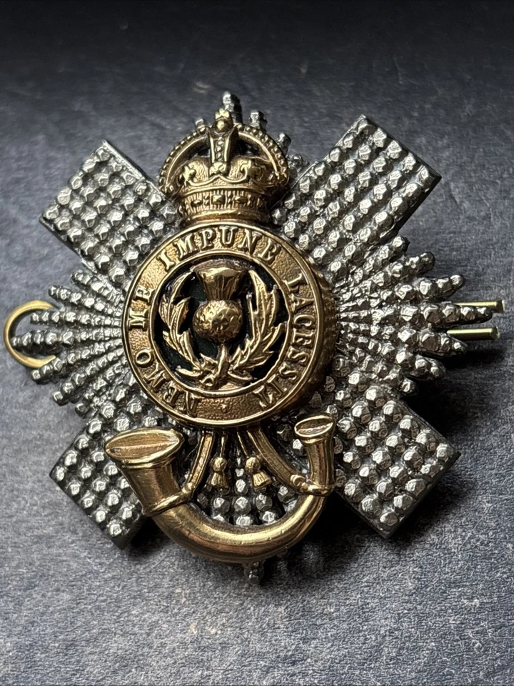 Royal Scots 4th/5th Battalion Officers, British Army Glengarry Badge 1908-1921 - Image 2 of 4