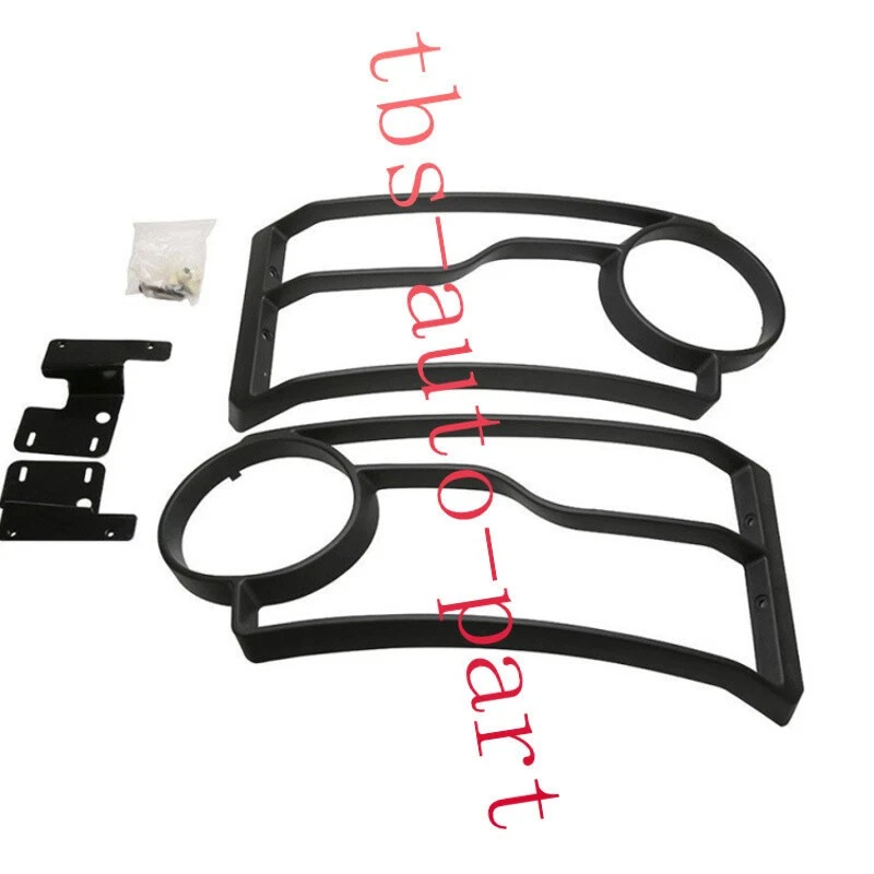 Matte Black Front HeadLight Lamp Guard Cover Fit For Land Rover LR4 2010-2013 - Изображение 2 из 4