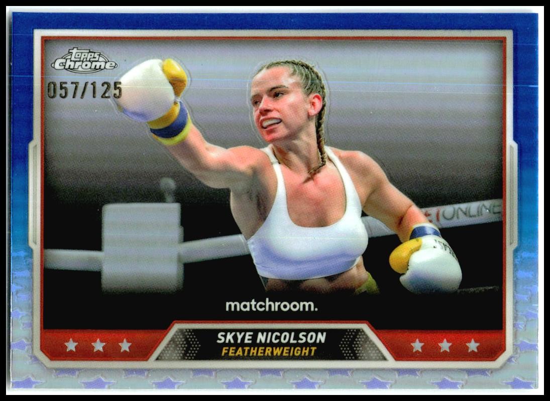 2024 Topps Chrome Boxing Blue /125 #50 Skye Nicolson