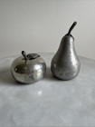 Vintage Kirk Stieff Pewter Apple & Pear Salt & Pepper Shaker Set — photo 4