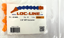 LOC LINE 41405 1/8" NPT CONNECTOR PACK OF 4 - NEW