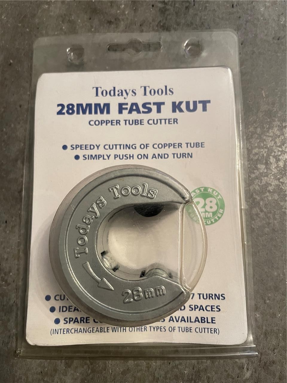 Todays Tools 28mm Copper Pipe Slice Tube Cutter Fast Kut Cut Plumbers