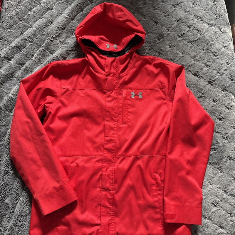 Under Armour Jacket Youth XL Storm Infrared Cold Gear Ski Snowboard Red 3 In 1