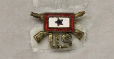 WWI era Sweetheart Son-In-Service pin: 1 Star, Crossed Rifles and US