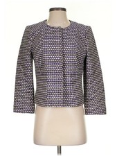 J.Crew Women Purple Silk Blazer 4