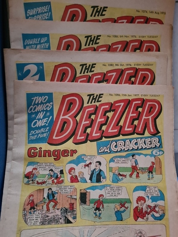 1976 comics Beezer Ginger  job lot of  Comics -  Bundle of Comics x25 Different