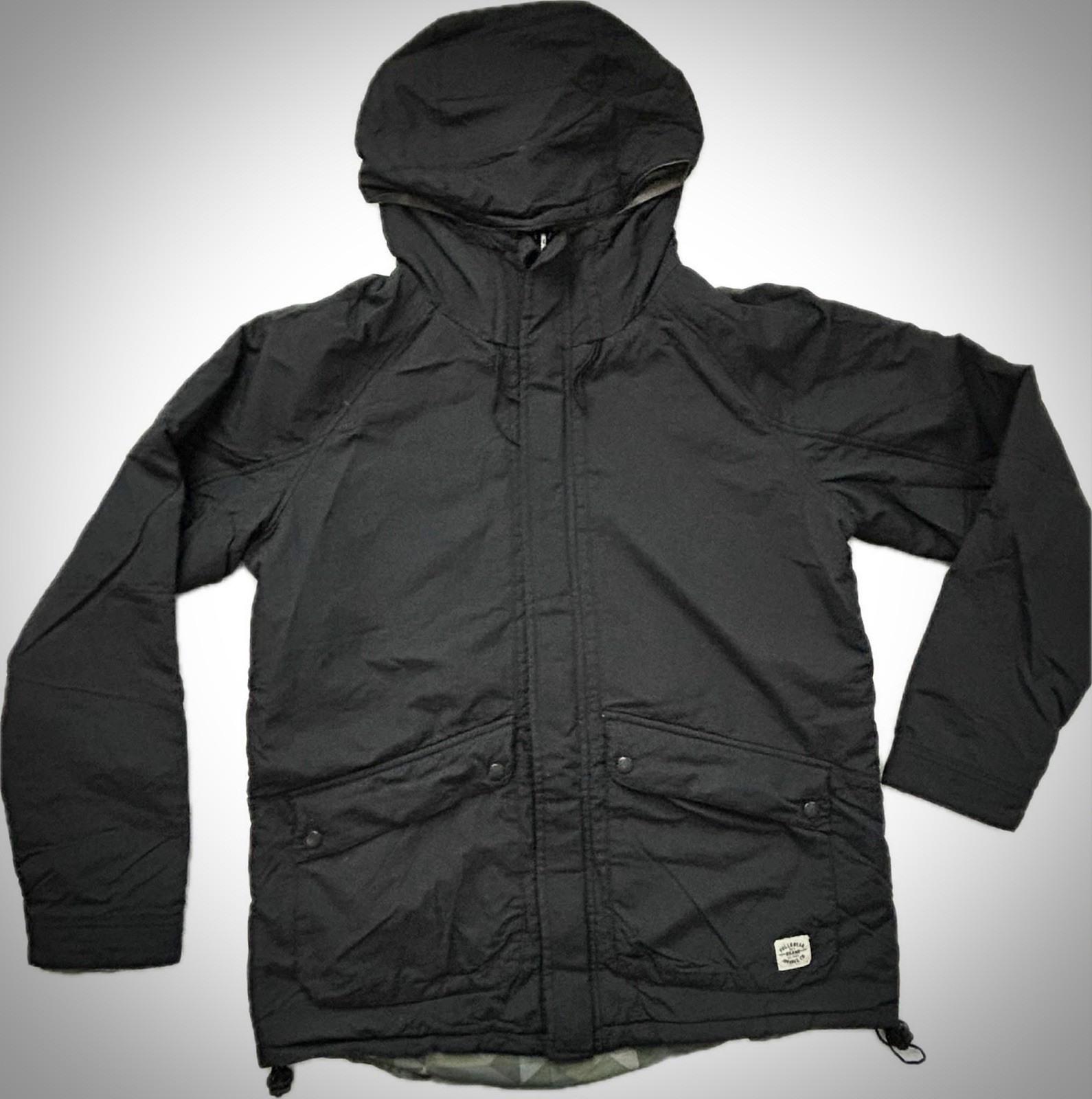 Pull & Bear Men’s Reversible Hooded Jacket Black … - image 13