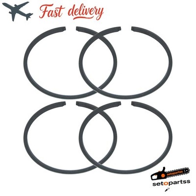 4Pcs 35mm x 1.2mm Piston Rings Kit For String Trimmer Brush Cutter Mower Durable