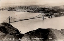 Golden Gate Bridge, Cost $35,000,000, SAN FRANCISCO, CA, Real Photo Postcard