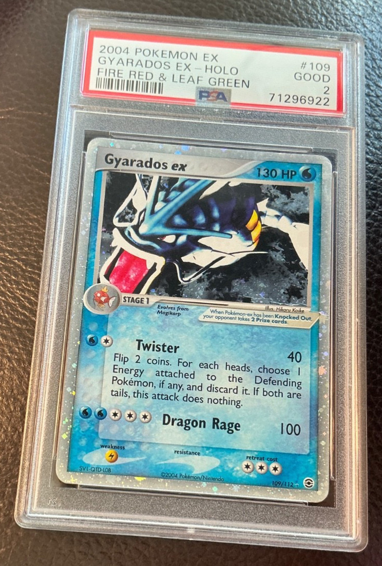 PSA 2 Gyarados ex 109/112 Holo EX FireRed LeafGreen Pokemon 2004