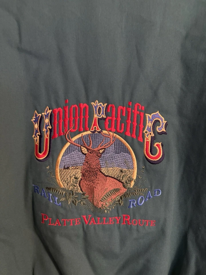 复古 Union Pacific 1996 North Platte, Ne Bailey 码夹克  — 第 2/4 张图片