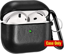 Airpods 4th Generation Case Genuine Leather Airpod 4 Case Cover 2024 Black Men