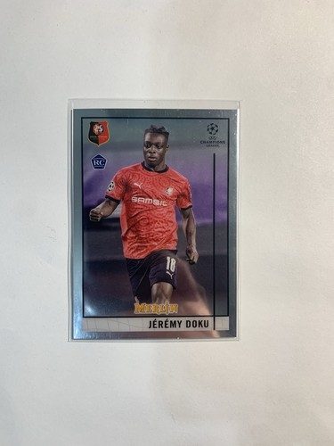 2020-21 Topps Merlin UEFA Champions League Jeremy Doku Base Set Rookie #64