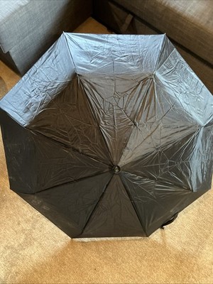 +++ Regenschirm Knirps Minischirm Taschenschirm Autoschirm Schwarz Kompakt +++