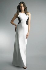 Lace and Sateen Evening Dress