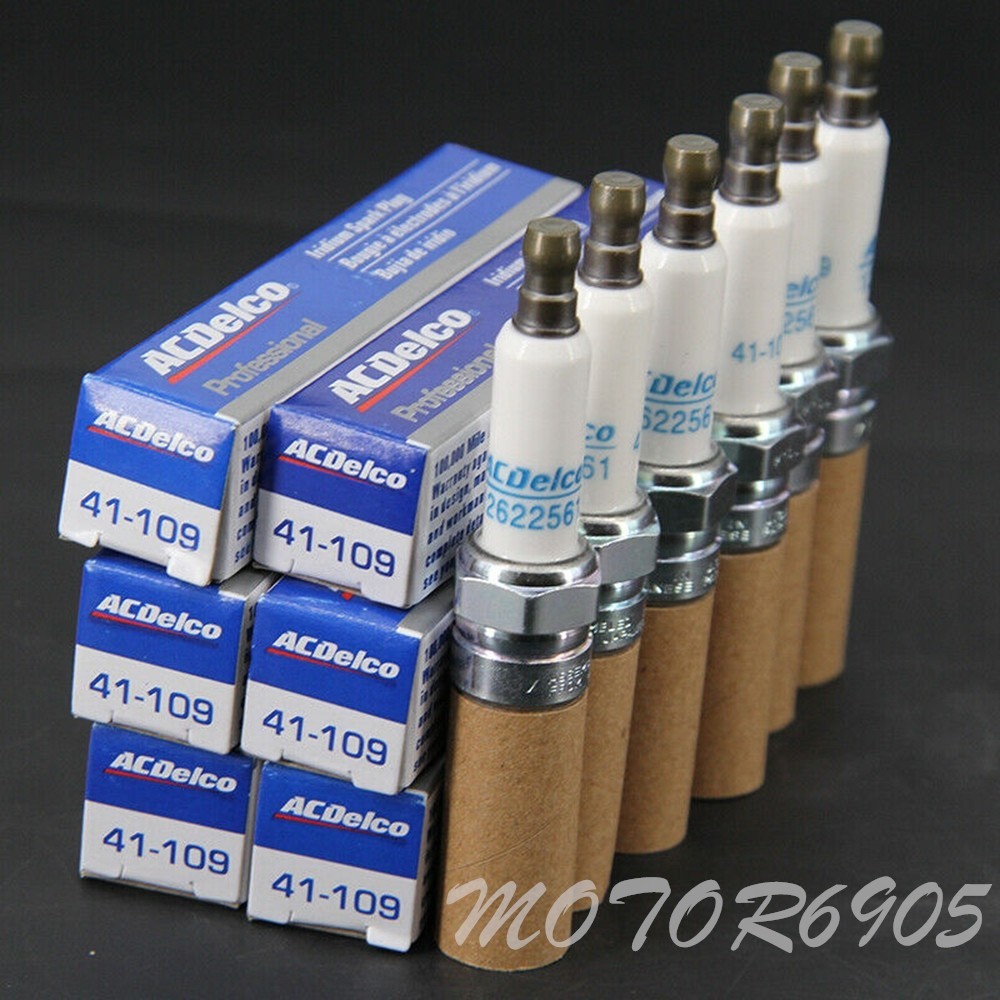6PCS OEM Iridium Spark Plugs 41-109 12622561 For Buick Cadillac Chevrolet GM US