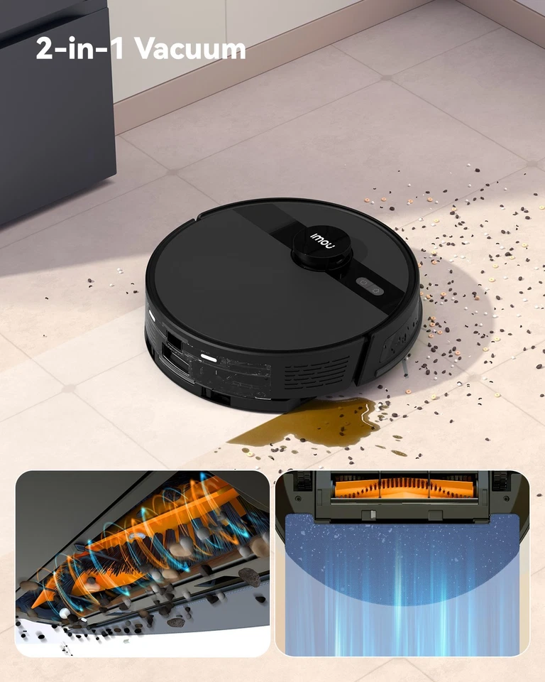 IMOU RV1L Saugroboter Staubsauger Wischfunktion LDS WLAN Lidar-Navigation 4500Pa - Bild 4 von 4