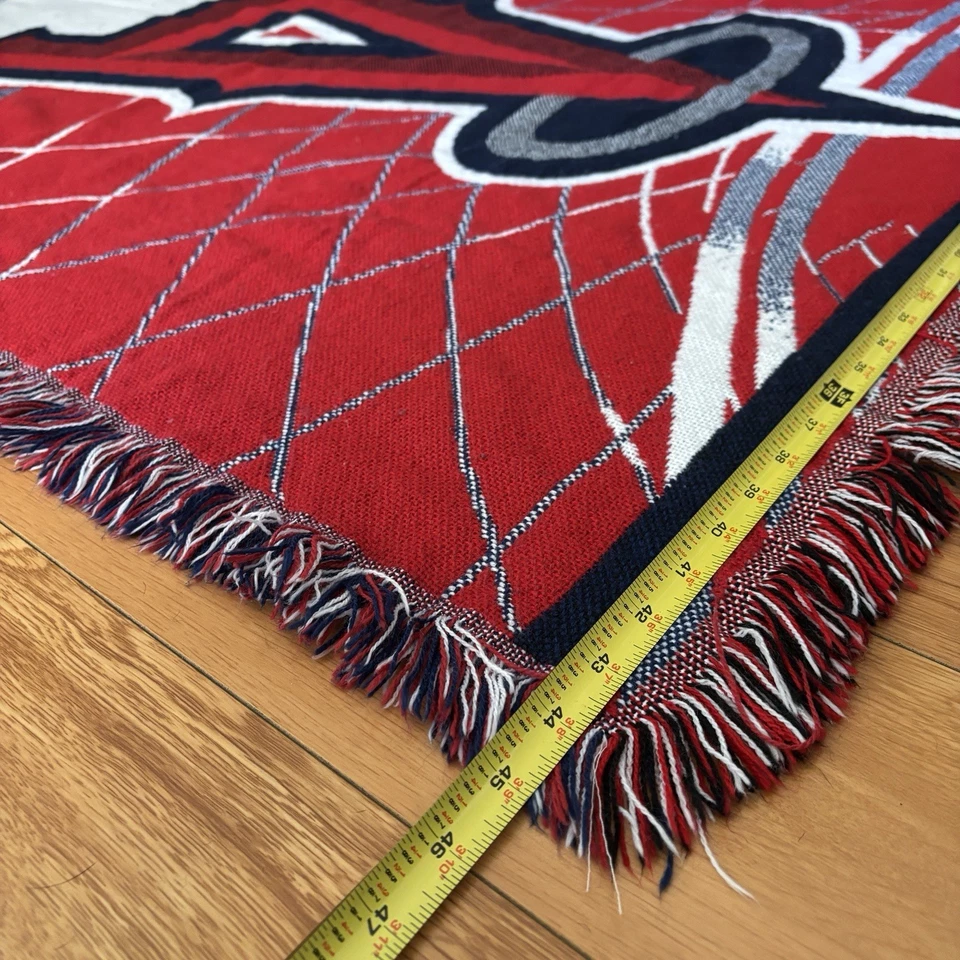 LA Angels MLB Throw Blanket Woven Tapestry ￼￼ - Image 3 of 4