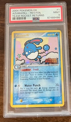 Azumarill graded PSA 9 for sale on eBay