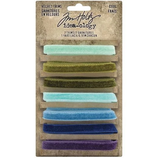 Tim Holtz Idea-ology Velvet Trims 7pcs