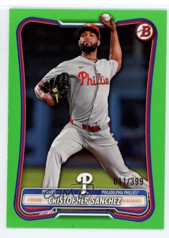 2026 Bowman Neon Green 11/399 Cristopher Sanchez Cristopher Sánchez #55 s5j