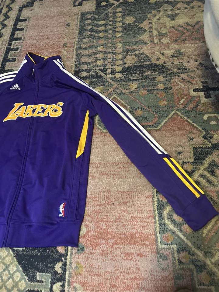 CHAQUETA DE CALENTAMIENTO VINTAGE LA LAKERS ADIDAS KOBE Mediana Cremallera Completa Foto 4 de 4