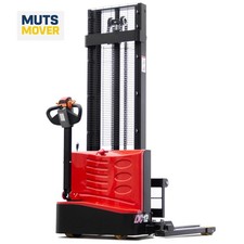 2640lbs Max 139'' Fully Electric Straddle Pallet Lift Stacker Adj Forks