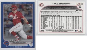 2022 Topps Chrome Blue Refractor /150 Trey Amburgey #61 Rookie RC
