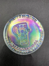 International Carnival Glass Association Collector Paperweight Joe St Clair 1975