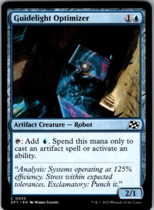 Guidelight Optimizer 45 Common Aetherdrift Magic: The Gathering Lightly Played