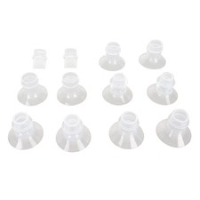 10Pcs Breast Pump Flange Inserts 13-21mm With Duckbill Valve Silicone
