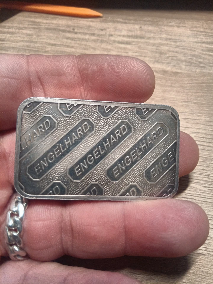 Barra de plata engelhard vintage de 5 oz Foto 4 de 4