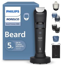 Philips Norelco Beard Trimmer 5000 Series, Men's Face Trimmer, 100 Waterproof B