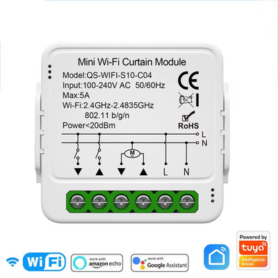 Tuya Wifi Zigbee Smart Curtain Switch Module Connect Roller Blinds Shutter Elect