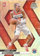 2024-25 Panini Mosaic Alexandre Sarr #216 Silver Prizm SP RC Washington Wizards 