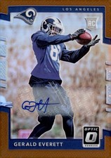 2017 Donruss Optic #142 Gerald Everett Rookies Autographs Bronze