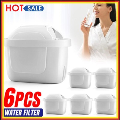 6Pcs Water Filter Jug Cartridges Water Filter Jug Replacement for Home Kitchen