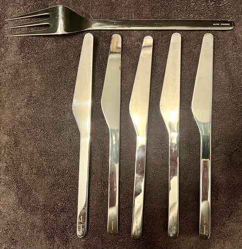 Christofle Recto Verso ステンレススチール 5 PC。 4 Plusエクストラ2のサービス - 画像9/21