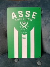 Plaque métal footbal ASSE AS Saint etienne 20x30cm neuve