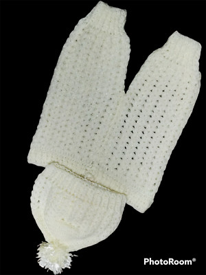 HANDMADE- WHITE- CHILDREN'S- KNITTED- SOFI 