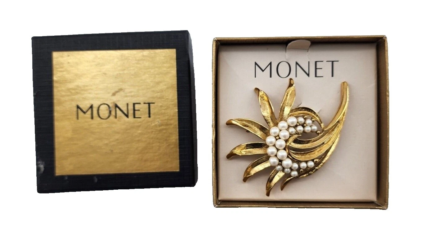 Prendedores y broches Monet Pearl Fashion