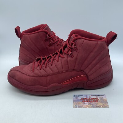 Size 12 Air Jordan 12 Retro Gym Red Black Suede Leather (130690