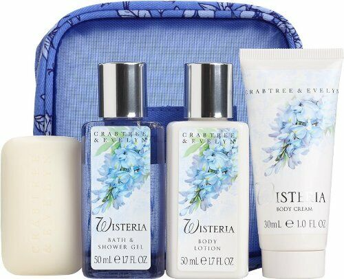 Crabtree Evelyn wisteria glycine gift travel set no bag | eBay