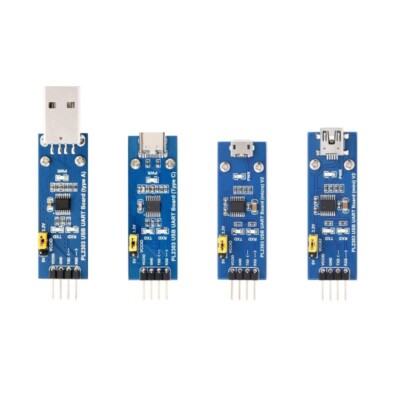Waveshare PL2303 USB To UART (TTL) Communication Module Micro/Mini/Type A/Type C