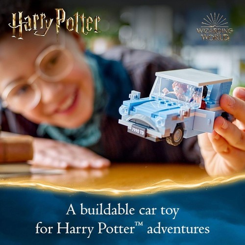 LEGO Harry Potter Flying Ford Anglia, Buildable Car Toy With 2 Minifigures For 7 - Picture 2 of 6