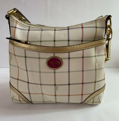 plaid coach handbag