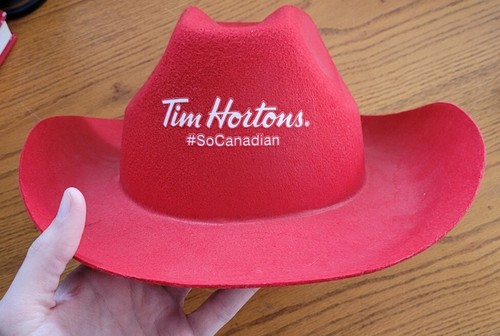 Tim Hortons "So Canadian" Promotional Foam Cowboy Hat