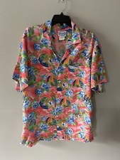 Vintage Jams World The Surf Line Hawaiian Men  s Up Shirt Sz M Rare