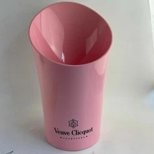 VEUVE CLICQUOT PINK ROSE CHAMPAGNE 15" ACRYLIC PLASTIC ICE BUCKET MAGNUM NEW